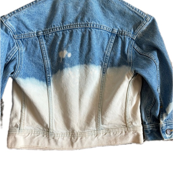 Vintage Lee Dyed Ombré Studded Jean Jacket / Acid Wash Jean Jacket / Custom Made - Picture 5 of 11
